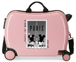 Dětský kufřík na kolečkách Mickey a Minnie Paris MAXI